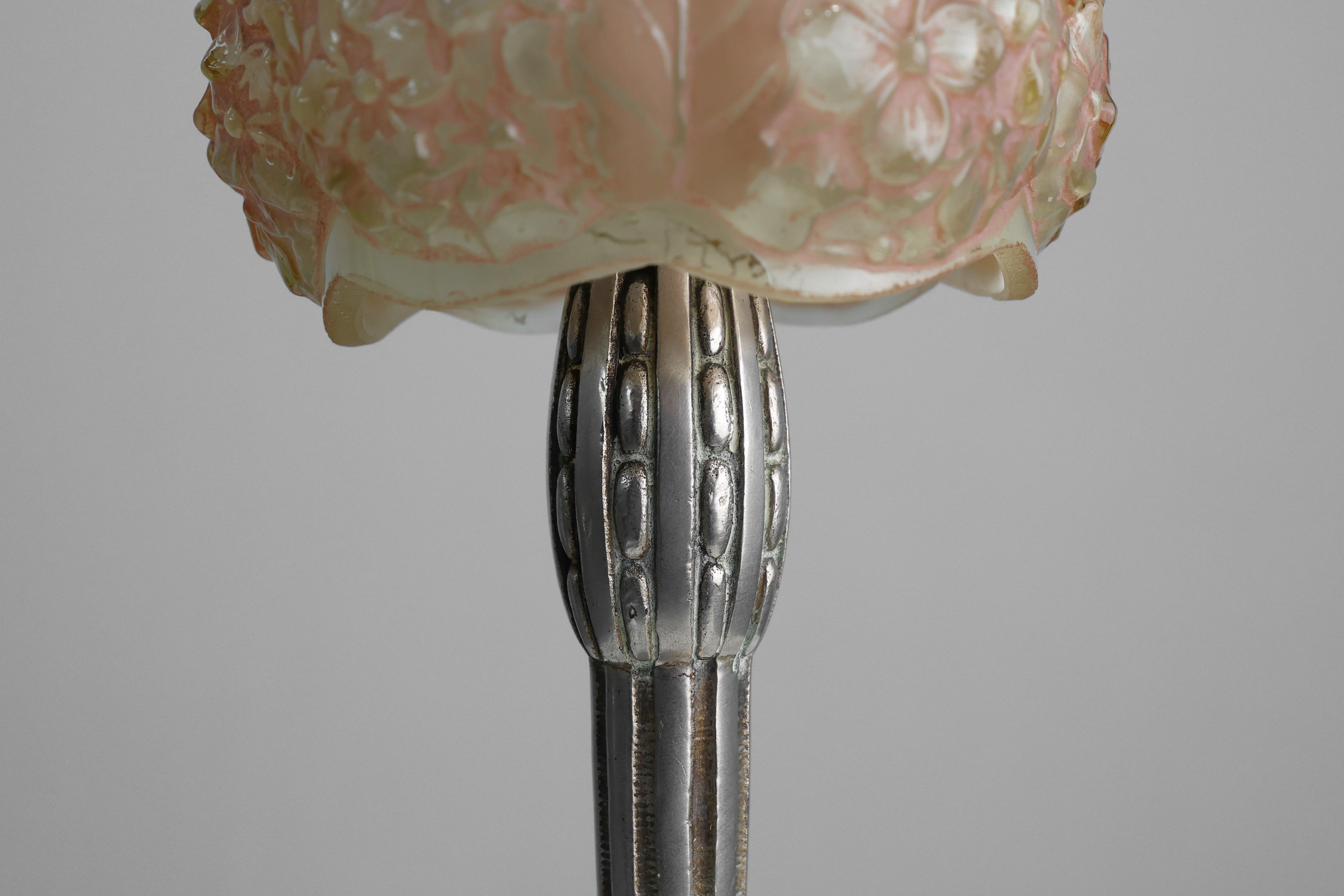 Art Nouveau Table Lamp by Muller Frères for Hettier & Vincent, France ca. 1910thumbnail